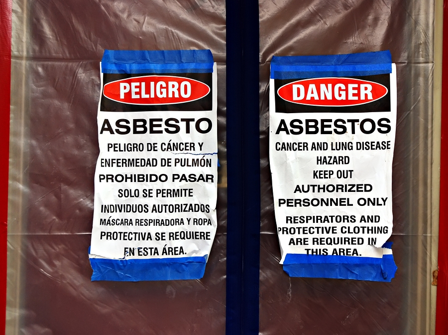 Danger signs for asbestos. Here at Karl Environmental Group we provide asbestos testing and asbestos abatement to any businesses that may need it throughout PA and NJ.