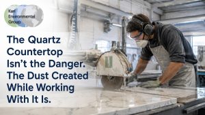 quartz countertop silica hazard, countertop cutting can become an air quality hazard